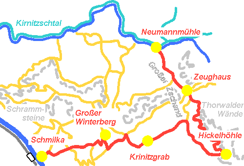 Tourkarte Frühjahr 2004