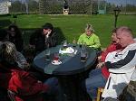 Langeweile beim Biertrinken