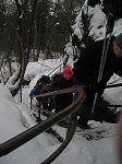 In der Lilienstein-Nordwand