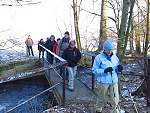 Zum Glück eine Brücke neben der Furt