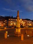 Distanzsäule auf dem Markt von Bad Gottleuba