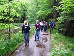 Auf dem Weg durchs Polenztal