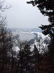 Blick vom Aussichtspunkt oberhalb Scharfenberg