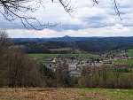 Blick über Saupsdorf zum Rosenberg