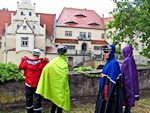 Kurze Pause zum Abtropfen am Schloss