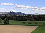 Blick vom Turm in Richtung Schrammsteine