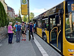 Geschafft - wir sind am Bus